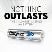 Energizer Ultimate AA Lithium Batteries, 2 pack, 9x Longer Last