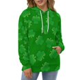 thumbnail image 5 of St Patricks Day Hoodies for Men Women Shamrock Graphic Print Sweatshirt Irish Casual Sweatshirts Tops S, 5 of 6