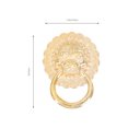 thumbnail image 2 of 4Pcs Retro Drawer Knobs Decorative Drawer Pulls Lion Head Knob Wine Box Handle, 2 of 8