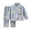 Blue, variant on Pandaie 2 Piece Toddler Boys Girls' Winter Fleece Coat Pajama Set Warm Plush Tops Pants Sleepwear Pjs Outfits Black,2-3 Years