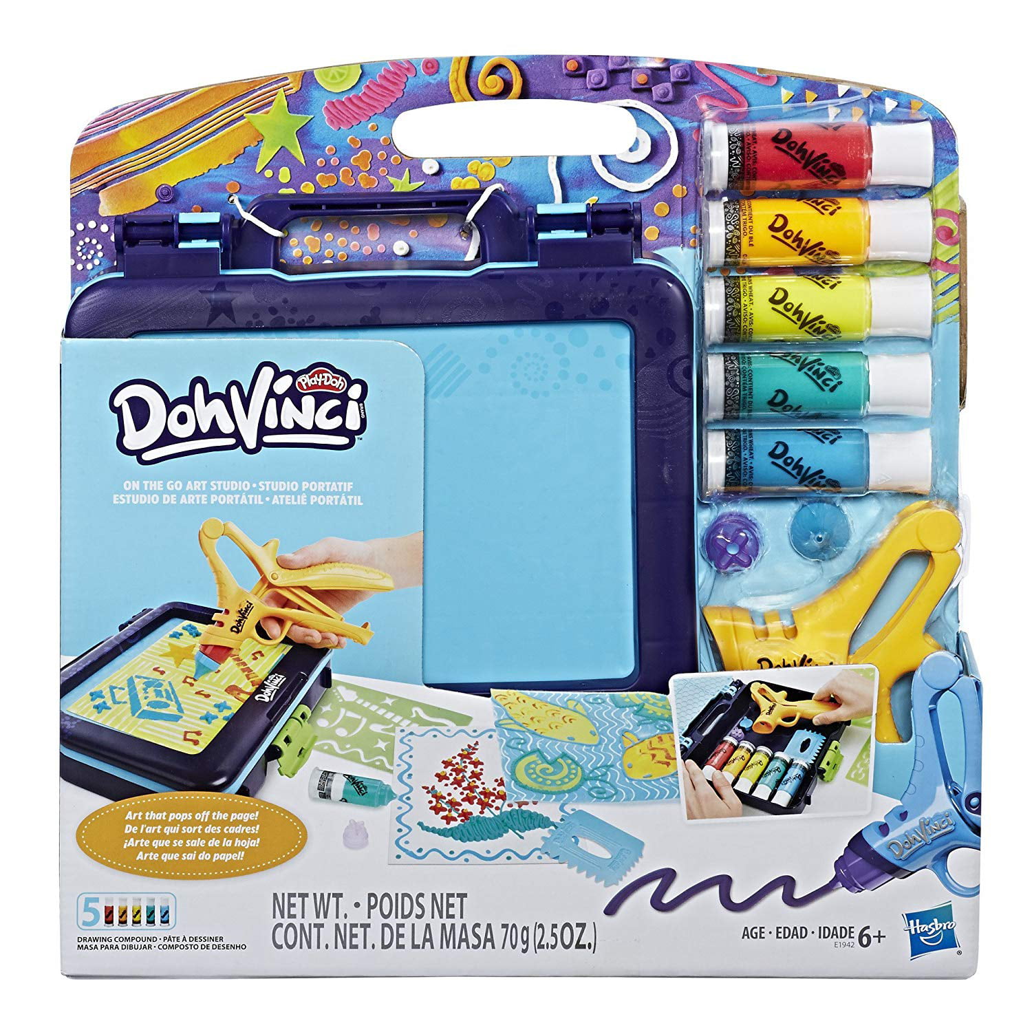 Game NEW Hasbro Play-doh DohVinci Essential Art Kit Set Toy Ages 6 