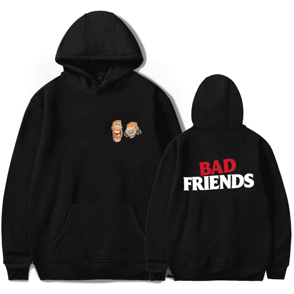 Bad Friends Merch Hoodie Bad Friends Classic Hoodies Unisex Long Sleeve Sweatshirt Streetwear Pullover Top