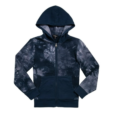 

KIDPIK Boys Long Sleeve Tie Dye Zip Front Hoodie Size: 2T - XXL (16)