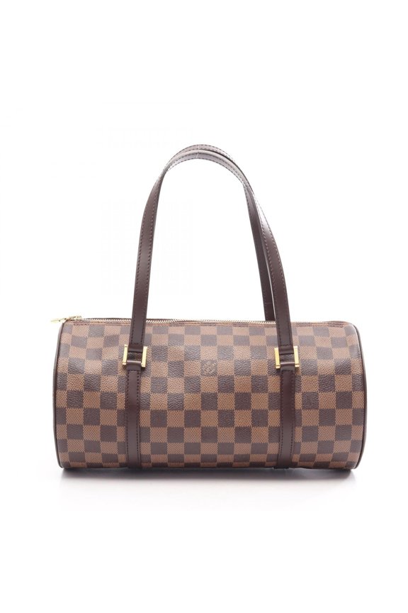 Pre-Owned Louis Vuitton Papillon 30 Handbag, Coated Canvas and Leather, Damier Pattern,...