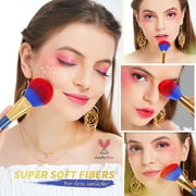 Docolor Makeup Brushes 19Pcs Bastet Cat Kabuki Foundation Blending Face Powder brush Concealers Eyeshadow Fan Makeup Brush Set