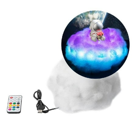 

Colorful Clouds Cute Cartoon Astronaut Lamp LED Remote Control Marquee Cloud Symphony Lights Night Light for Creative Ho
