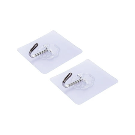

RHWHOGLL Adhesive Hooks Kitchen Wall Hooks - 2/4/6 PCS Heavy Duty Self Adhesive Hooks With Stainless Hooks Reusable For Kitchens Bathroom Office