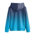 thumbnail image 4 of Mepaouo Girls Cute Hoodies Casual Long Sleeve Hooded Sweatshirts Little Kids Oversized Pullover Tops Blue 110, 4 of 5
