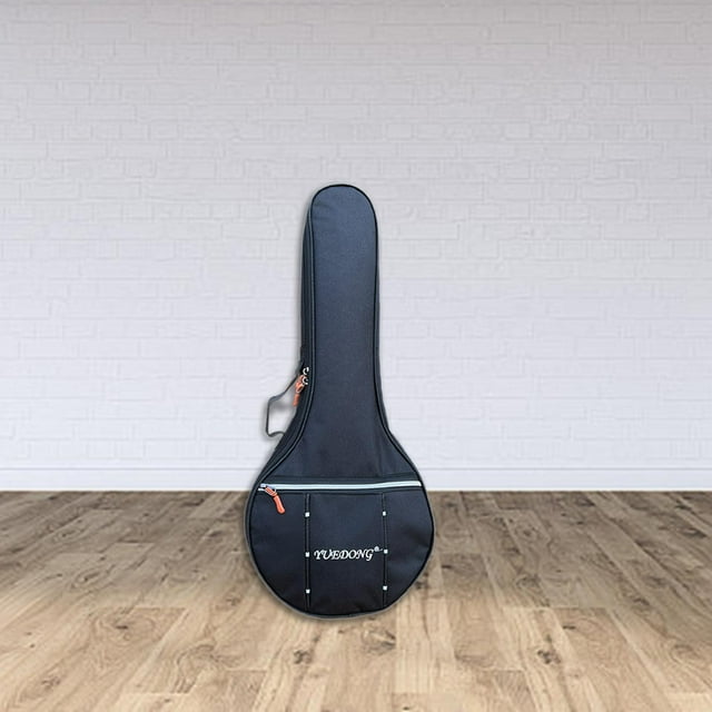 Banjo Gig Bag, Estuche de almacenamiento para mandolina, Bolso portátil engrosado, Bolsa de transporte para Banjo, Estuche rígido para púas de rendimi