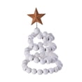 thumbnail image 3 of Mini árbol de Navidad de escritorio con adorno central de estrella para festival de madera Blanco, 3 of 9
