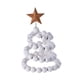 thumbnail image 3 of Mini árbol de Navidad de escritorio con adorno de estrella, estatua decorativa para el hogar, árbol de Navidad Blanco, 3 of 9