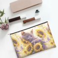 thumbnail image 6 of Cauagu Daisy Sunflower Lazy Cat for Tyvek Makeup Bag,Reusable Travel Cosmetic Bag Women Organizer Toiletry Bag Birthday,Gifts for Women Girlfriend Mom Teacher 6.5’’*8.9’’, 6 of 7