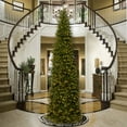 thumbnail image 3 of National Tree Company Pre-Lit Artificial Giant Slim Christmas Tree, Green, North Valley Spruce, White Lights, Includes Stand, 14 Feet, 3 of 4