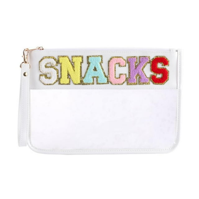 Bolsa de maquillaje transparente, bolsa de cosméticos transparente, bolsa de aperitivos para la playa, accesorios de baño, soporte impermeable, bolsa Blanco Sunnimix bolsa de maquillaje transparente