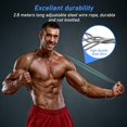 thumbnail image 3 of Cuerda para saltar, cuerda de velocidad ajustable con mangos de espuma agradables para la piel, longitud ajustable, antideslizante e ideal para fitness y resistencia y cuerda para saltar, adecuada para niños y adultos esquí esquí Gafas de esquí, 3 of 5