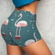 thumbnail image 4 of Fotbe Flamingo Shorts Sin Costuras – Shorts Deportivos de Cintura Alta para Mujer, Elásticos para Gimnasio, Yoga, Running o Ciclismo-Medium, 4 of 8