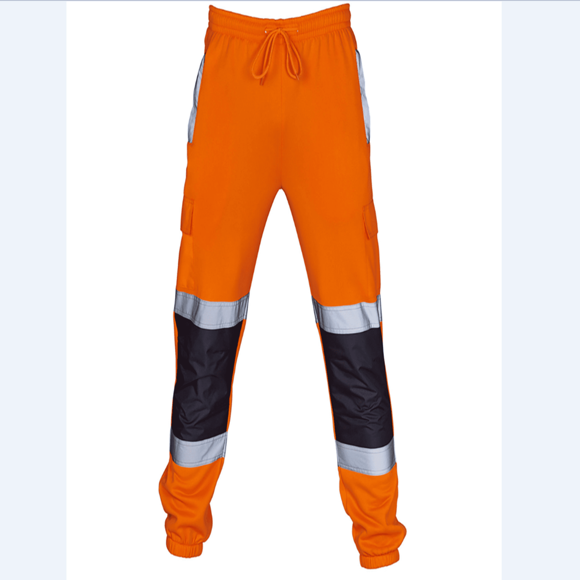 Supertouch Yellow Hi High Vis Visibility Mens Polycotton Work Trousers Pants 