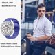 thumbnail image 4 of Correa de Acero Inoxidable GOLDTOLUCK Compatible con Samsung Galaxy Watch 8 Classic 40mm 44mm 46mm, 4 of 7