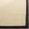 thumbnail image 2 of SAFAVIEH Natural Fiber Collection 4' x 6' Maize / Black NF441A Border Sisal Area Rug, 2 of 2