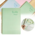 thumbnail image 2 of Planner Undated, to Do List Notebook with Schedule Calendars Meal, Spiral Notebooks for Work Schools Note Taking Composition Books Note Books Journals in Bulk Office Supplies Cute, Green, 2 of 8