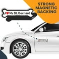 thumbnail image 2 of Magnet Me Up I Love My St. Bernard Dog Bone Magnet Decal, 2x7 In, Vinyl Automotive Magnet, 2 of 7