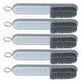 thumbnail image 2 of 5 Pcs Multipurpose Cleaning Brushes Household Clothes Washing Brushes Shoes Brushes with Long Handle for Home Travel (Grey), 2 of 7