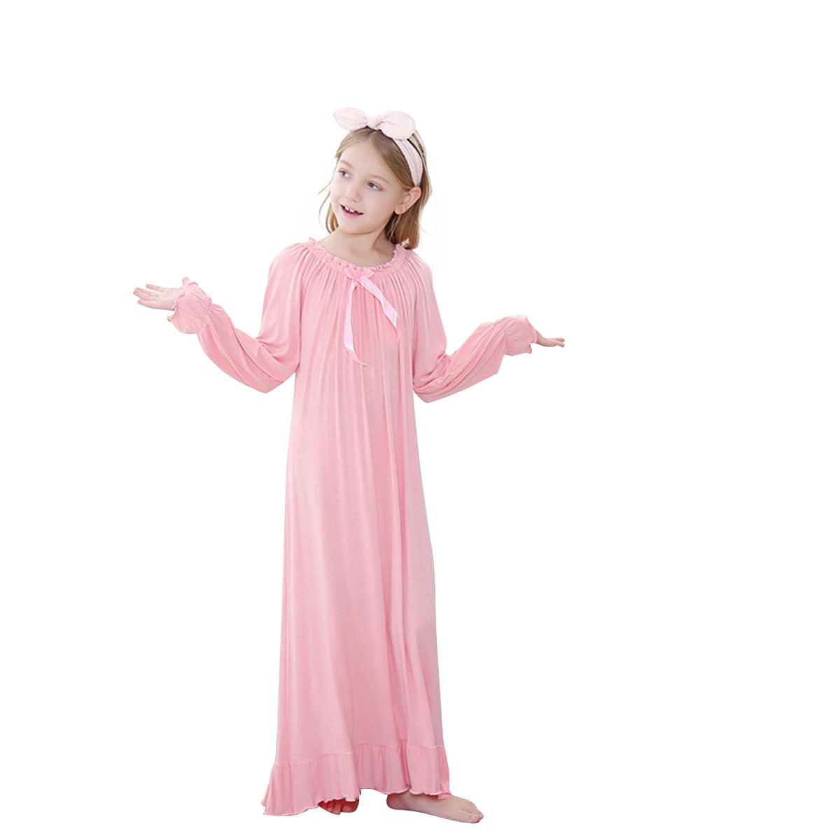 HAWEE Mother Daughter Matching Pajamas Long Sleeve Nightgowns for Girl