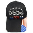 thumbnail image 3 of We The People 1776 Black USA Flag On Bill Adjustable Embroidered Cap Hat, 3 of 5