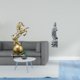 thumbnail image 2 of Estatua moderna de resina con forma de caballo y Guan Yin, adorno coleccionable para sala de estar, oficina, centro de mesa, estante, decoración Feng, 2 of 8