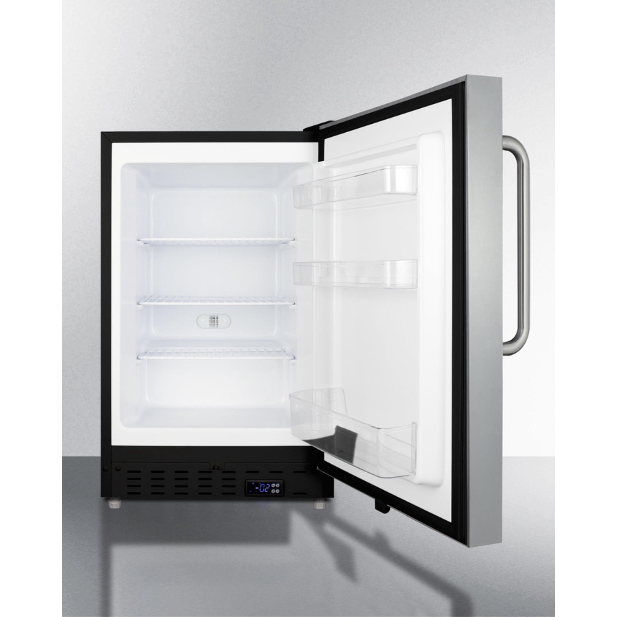 ADA compliant built-in or freestanding 20" wide manual defrost all-freezer for residential use