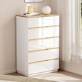 thumbnail image 6 of UBesGoo 5-Drawer Dresser Tall Chest of Drawers Wood Storage Cabinet for Living Room Bedside Night Stand Bedroom, White, 6 of 8