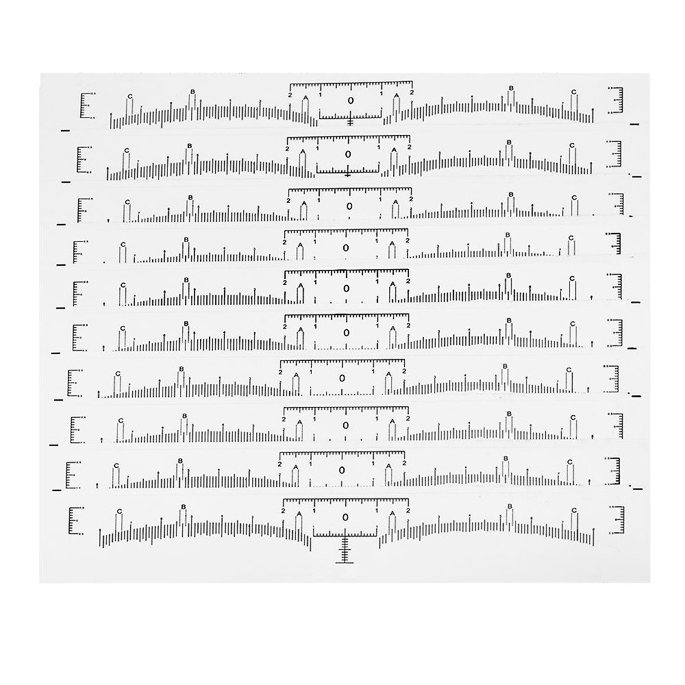 Bean Ruler Bean_10pcs Tattoo Disposable Microblading Makeup Brow Measure Eyebrow ...