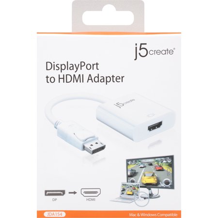 UPC: 0847626001031 | JDA154 DisplayPort to HDMI Adapter for PC and Notebook