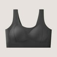 thumbnail image 2 of AINIYS Thin Fabric Bralettes Seamless Soft Cup Bra Wireless Plus Size Bralette Cleavage Bra Secure Fit Bra for Women Lift and Support Push-Up Bra Breathable Everyday Bras Black XL, 2 of 3