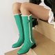 thumbnail image 1 of Botas de mujer Botas de nieve con cremallera Botas de terciopelo de algodón Zapatos cálidos de algodón sólido Botas de tacón medio a media pantorrilla Wmkox8yii ghj1419, 1 of 4