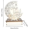 thumbnail image 4 of Luces de estrellas lunares LANNMXG decoraciones de Ramadán luz de noche LED para Ramadán Eid lámpara de mesa decorativa luna St, 4 of 4