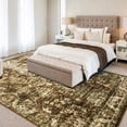 thumbnail image 3 of Jamfeel Vintage Rugs Modern Area Rug Indoor Carpet for Bedroom Living Room Home Decor Office,5'x8',Brown, 3 of 8