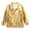 Gold, variant on Dakiuu Boys Girls Bomber Jacket Stand Collar Zip Front Long Sleeve