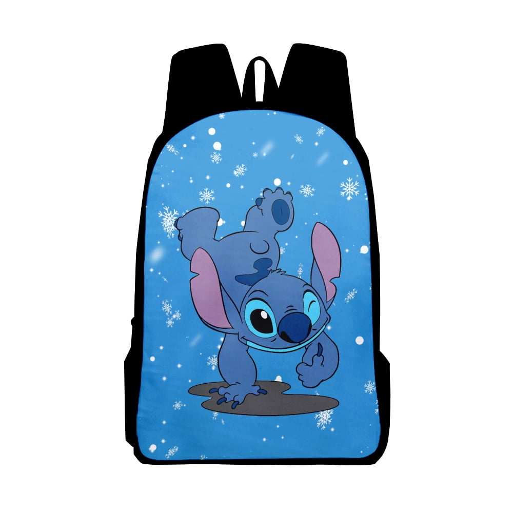 Lilo And Stitch Cartoon School Backpack Laptop Schoolbag Largecapacity