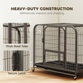 thumbnail image 4 of PawHut Cage pour Chien Robuste, Grande Cage pour Chien avec Roues et Plateau, 4 of 10