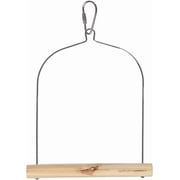 Pet Products Natural Wood Birdie Basics Birch/Wire Swing, 5 by 7-Inch