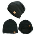 thumbnail image 4 of Baqcunre Clearance! Beanies Hats Men, Men Womens Autumn And Winter Fashion Warm Pullover Hat Stacking Cap Ear Cap Frost Proof Cap, Beanie for Women, Baby Beanie, 4 of 5