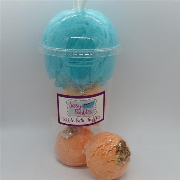 Sassy Bubbles MangoManShake Bubble Bath Truffle Shake - Mango Mandarin