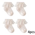 thumbnail image 2 of LYMAYTER 4 Pack Summer Socks for Toddler Baby Girl Ruffle Socks Soft Breathable Cotton Socks 0-8Y, 2 of 7