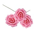 thumbnail image 1 of 50 Pcs Fleurs Artificielles Réalistes Portables pour Maison Bureau Hôtel Intérieur Extérieur Mariage Roses Réutilisables Simulation Rose Foncé, 1 of 7