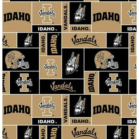 University of Idaho Super Soft Fleece Classic Geometric Design-Sold by the Yard