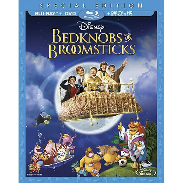 Bestuiven verantwoordelijkheid Graveren Bedknobs and Broomsticks (Blu-ray + DVD + Digital Copy) - Walmart.com