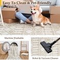 thumbnail image 3 of PureCozy 8'x10' Area Rugs for Entryway Entrance Kitchen Bedroom Office Rugs Boho Moroccan Soft Shag Non Slip Checkered Large Washable Rugs, Yellow, 3 of 5