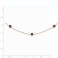 thumbnail image 2 of Collier de Perles de Culture en Or Jaune 14K Noir 18 Pouces, 2 of 2
