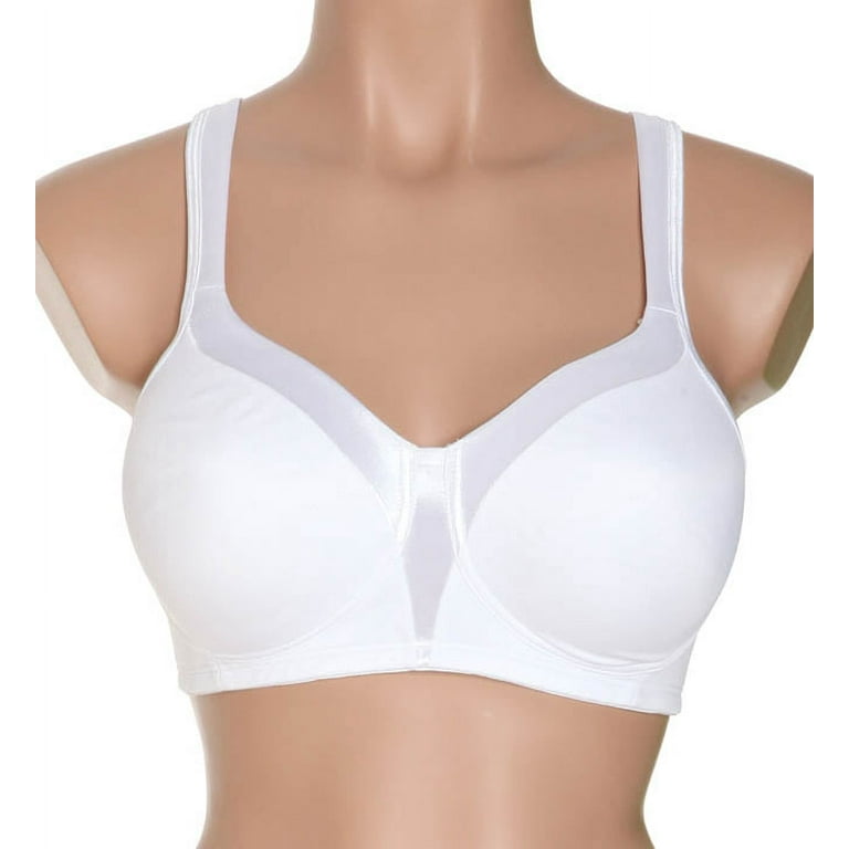 Playtex 18 Hour Silky Soft Smoothing Wireless Bra White 44DD Women's 